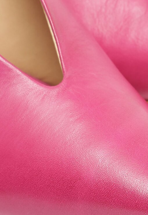 SAPATO MULE ROSA SCHUTZ SALTO CAMURÇA