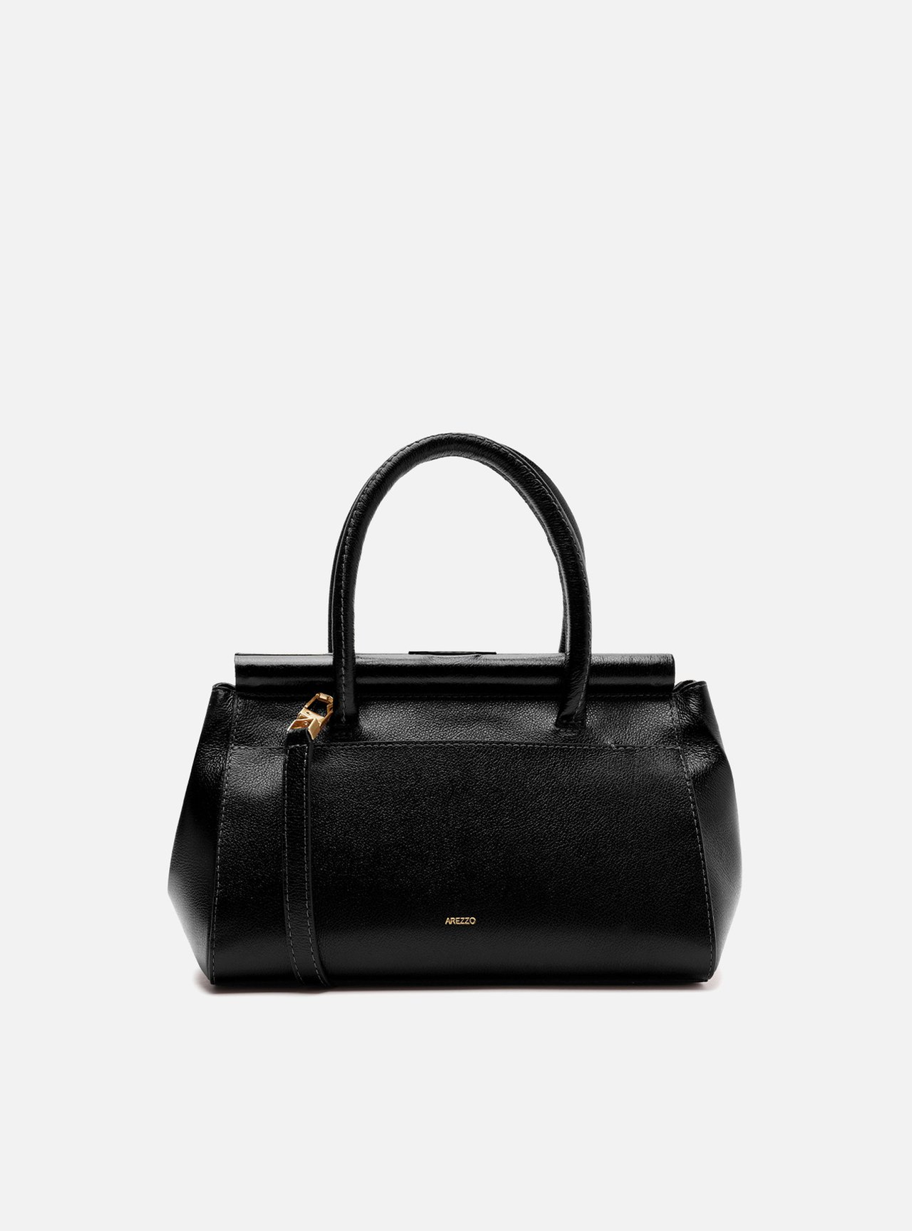 小物 maaa Bolsa Tote Preta Couro Maxi Croco Média | ZZ MALL