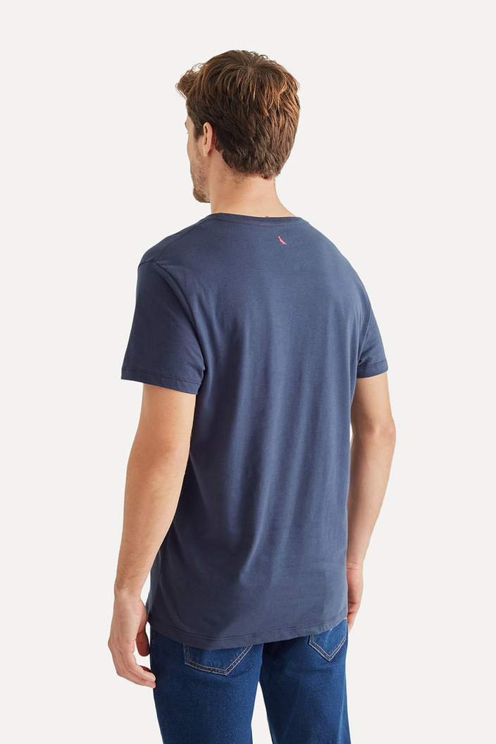 CAMISETA AZUL ESCURO RESERVA SIMPLES MASCULINA