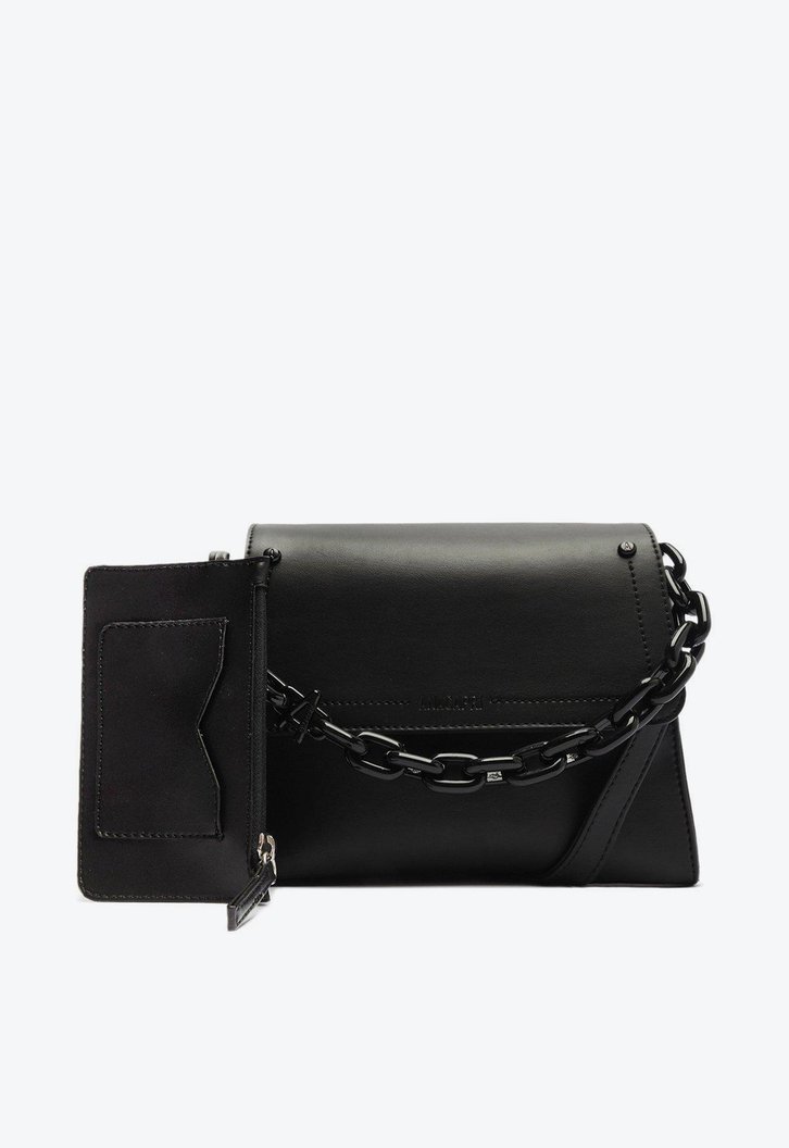 Bolsa Tiracolo Preta Anacapri Mônaco Média