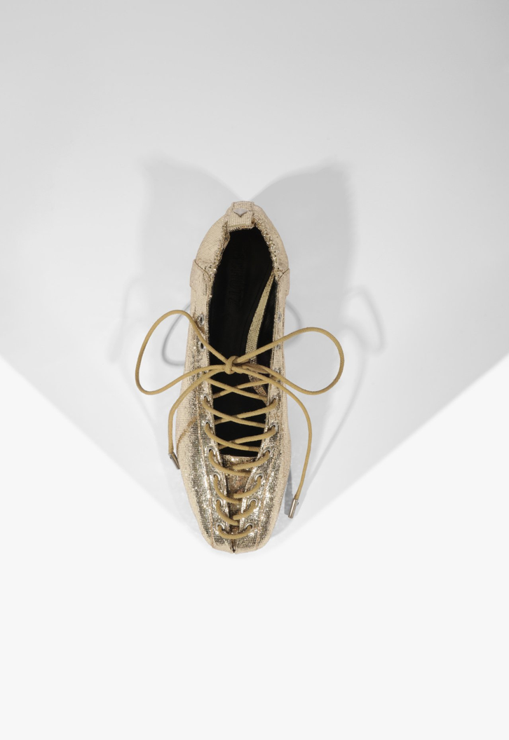 Sapatilha Ballerina Lola Dourada