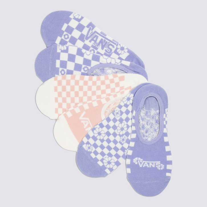Meia Fairlands Canoodle 30/5 Floral Checkerboard Sweet Lavender