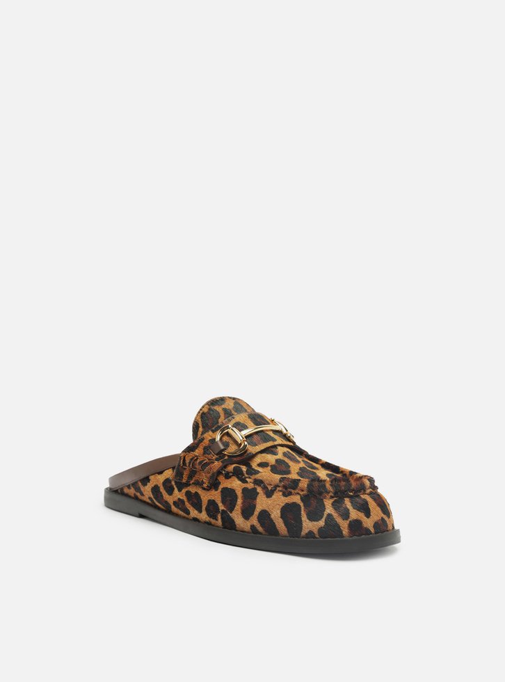 Clog Sabot Animal Print Bridão Metálico
