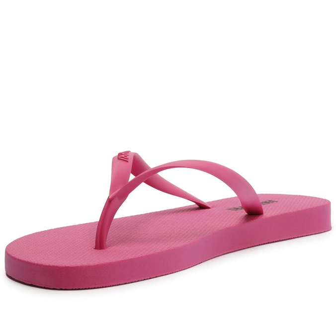 Kit Chinelo Branco e Bolsa Rosa Flork