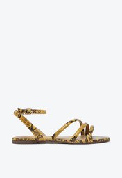 Sandália Amarela Anacapri Snake Fun