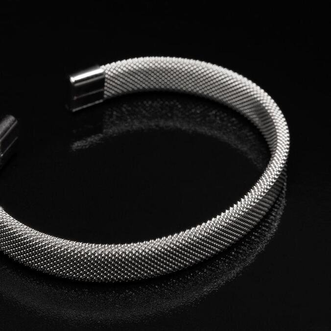 Pulseira Key Design Cuff Herança - Silver