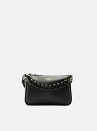 Bolsa Tiracolo Preta Iara Pequena Translúcida