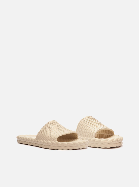 Chinelo Slide Off-white Brizza Marrocos