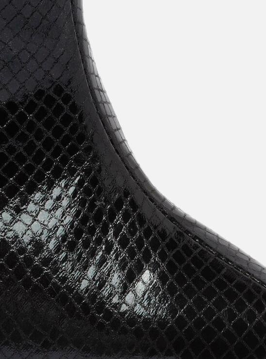 BOTA PRETA SNAKE AREZZO CANO ALTO SALTO FINO