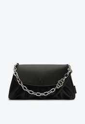 Bolsa Crossbody Preta Anacapri Média Corrente Trendy