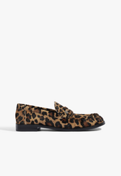 Mocassim Couro Animal Print