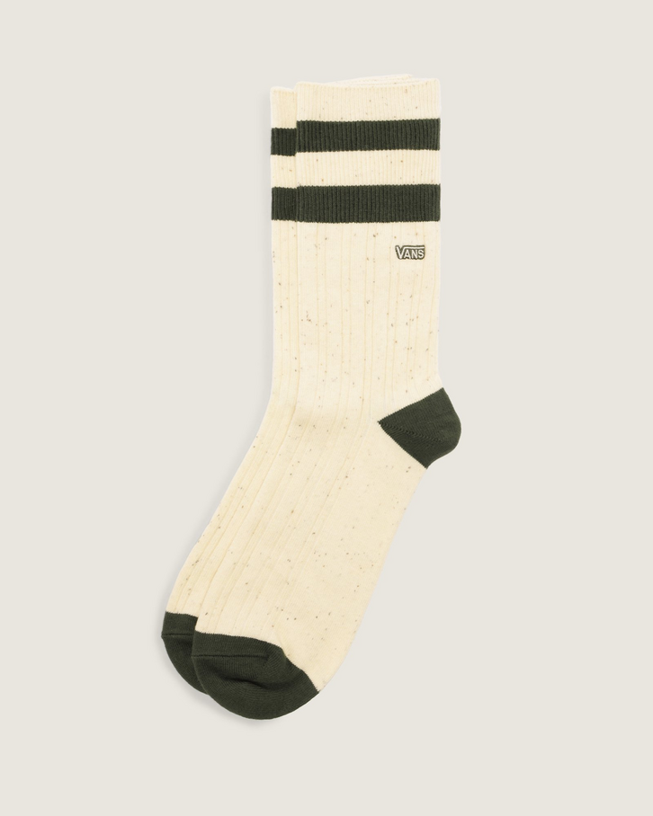 Meia Vans Stripe Crew Dried Kelp