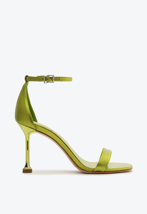SandÃ¡lia Salto Pino Couro Verde