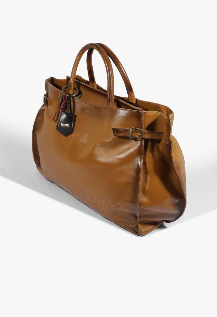 Bolsa Schutz Heaven Heritage Grande Couro Marrom | ZZ MALL
