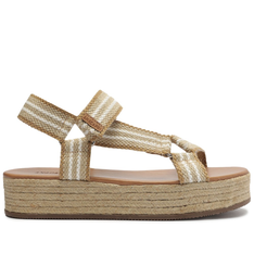 Sandália Flatform Marrom Anacapri Tira Fita Sport