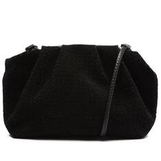Crossbody Anacapri Preta  Acamurçado Vazado