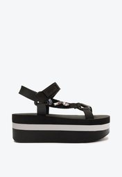 Sandália Papete Flatform Preta Anacapri Alexa Glam