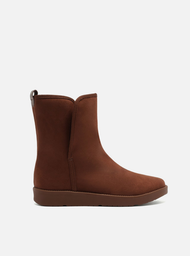 Bota Marrom Arezzo Camurça Salto Baixo Home