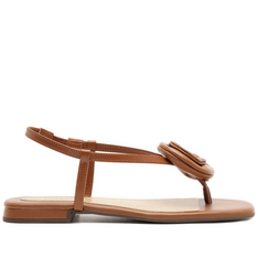 Sandália Slim Flor Marrom