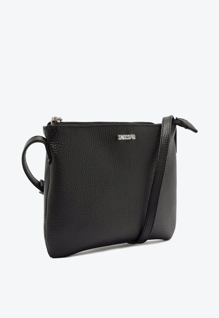 Bolsa Tiracolo Preta Anacapri Média Quadrada Básica