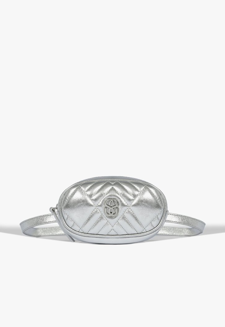 Bolsa Mini Couro Prata