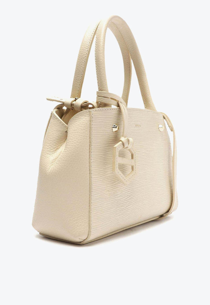 Bolsa Tote Branca Arezzo Couro Bella Pequena