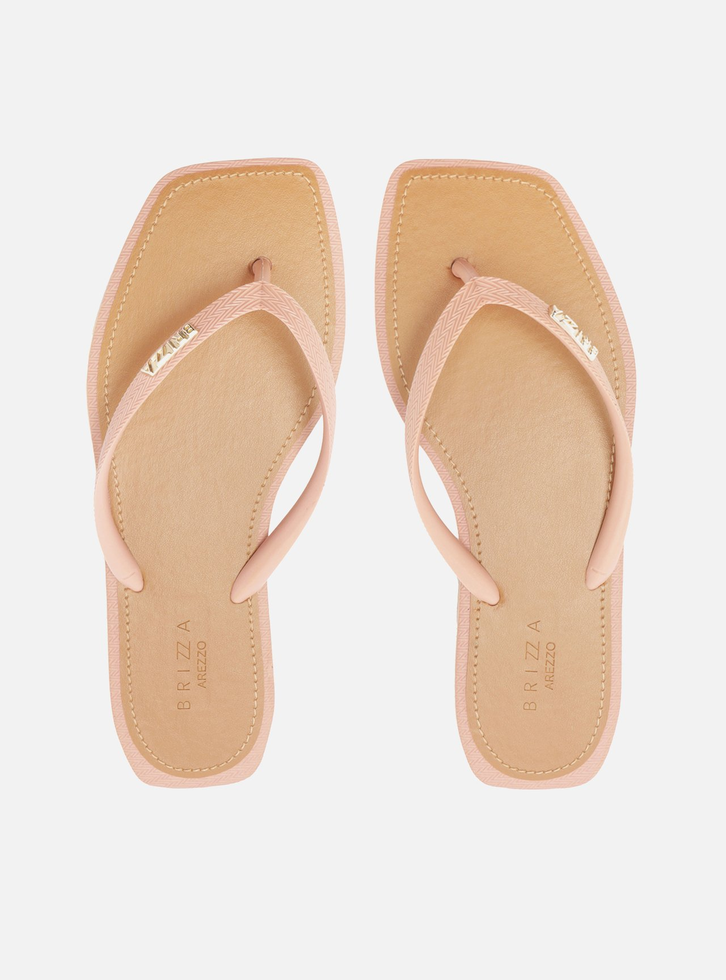 Chinelo de Dedo Rosé Recouro Square Brizza