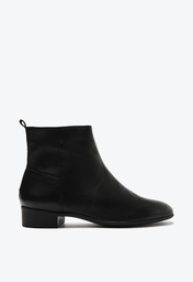 Bota Preta Arezzo Cano Curto Salto Baixo Minimal