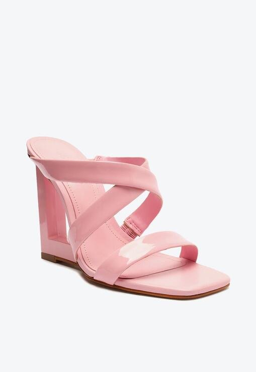 Sandália Mule Anabela Full Color Rosa