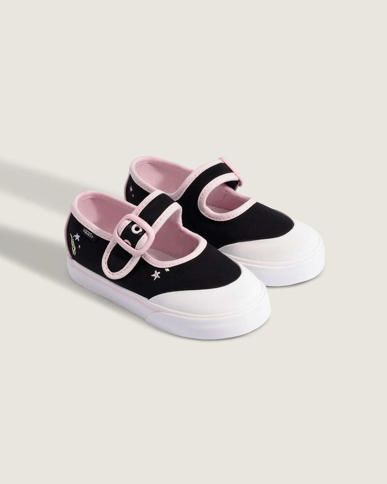 Tênis Mary Jane Mermaid Black Pastel Pink Infantil | ZZ MALL