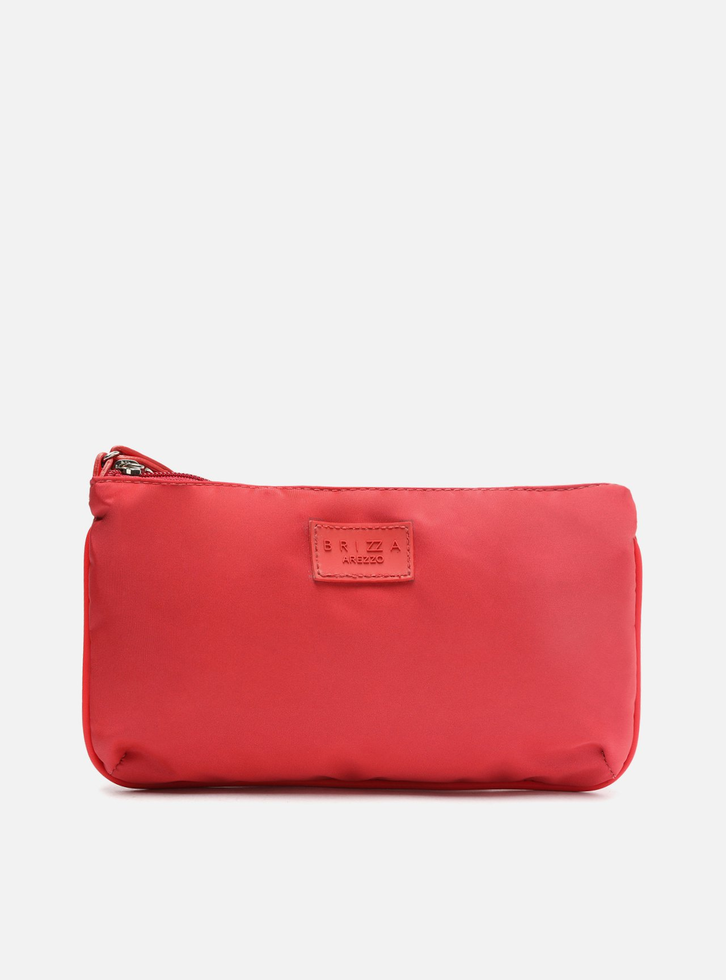 Clutch Vermelha Nylon Lizza Pequena Brizza