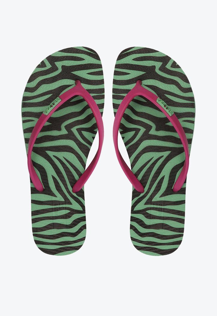 Chinelo De Dedo Verde Brizza Estampa