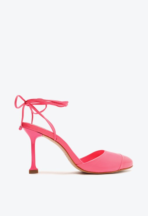 Sapato Scarpin Cecilia Couro Rosa