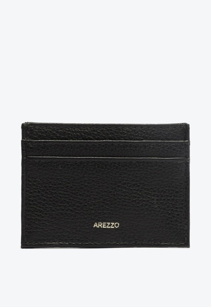 Porta-Cartão Preto Couro