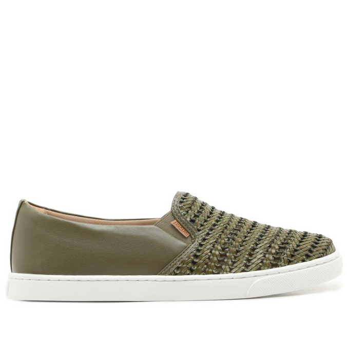 slip on verde militar