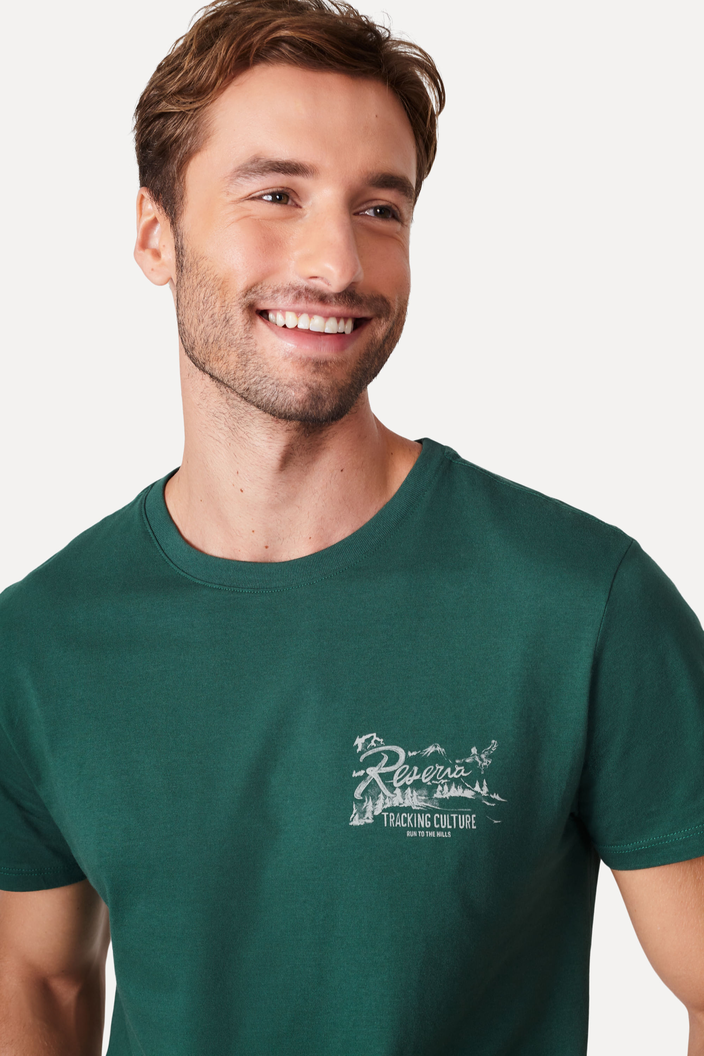 Camiseta Verde Reserva Slim Est Tracking Culture