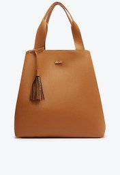 Bolsa Shopping Grande Maxi Barbicacho Marrom Canela