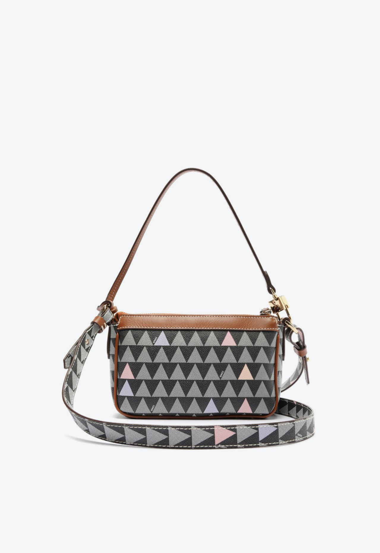Bolsa Tiracolo Preta Schutz Triangle | ZZ MALL