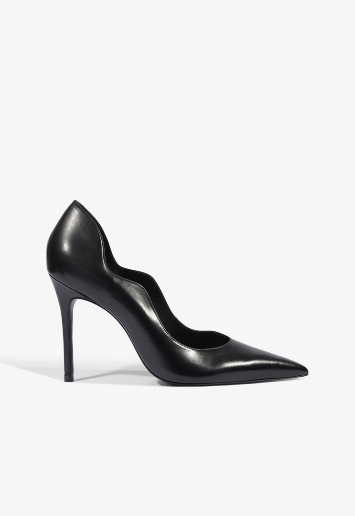 Scarpin Schutz Ophelia Couro Preto