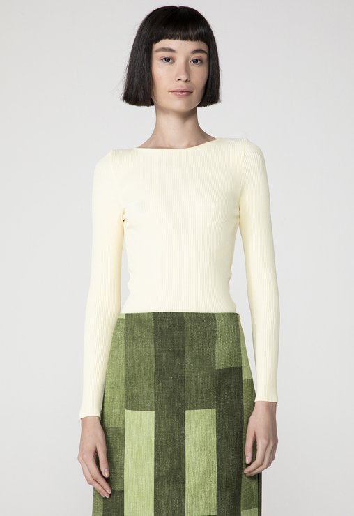 Blusa Manga Longa Francesca Bege