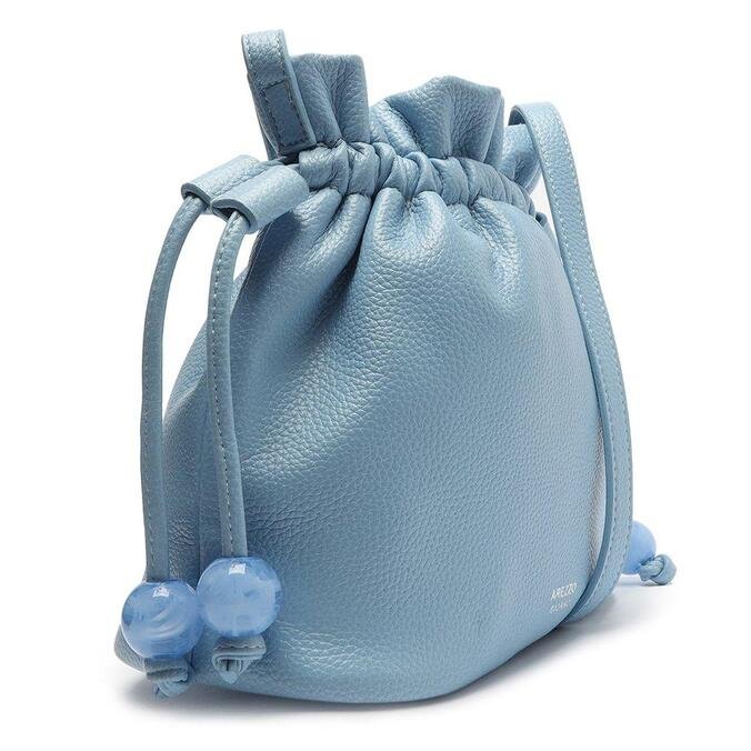 light blue bucket bolsa