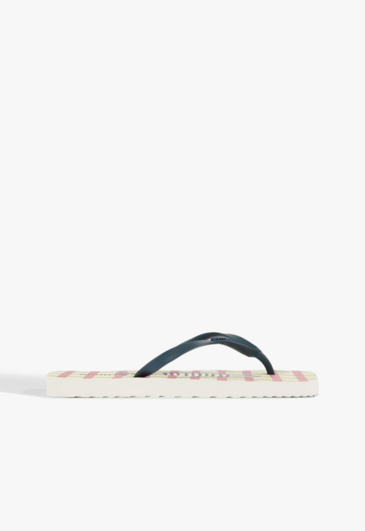 Chinelo Bico Quadrado Jelly Azul