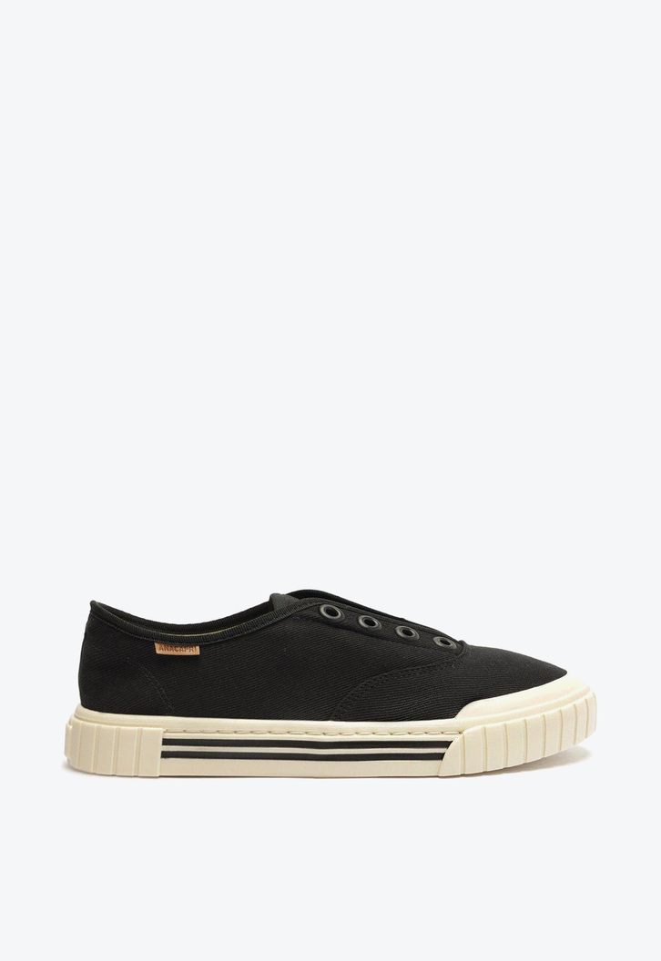 Tênis Slip On Preto Anacapri Lona Alê