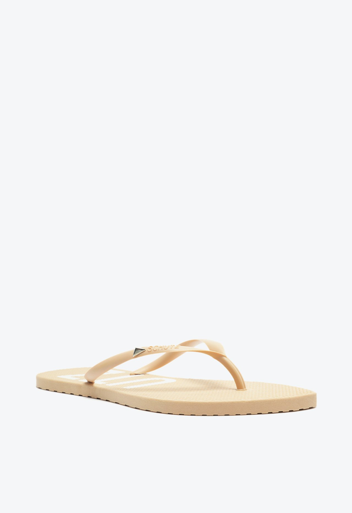 Chinelo Bico Folha Schutz Bege