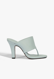 Sandália Mule Martha Couro Preta | ZZ MALL