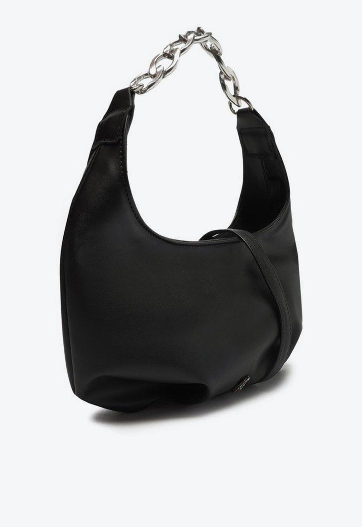 Bolsa Crossbody Preta Anacapri Baguete Corrente Média