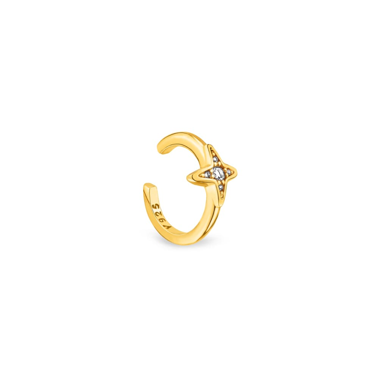 Piercing Dourado Life Signature Estrela com Banho de Ouro Amarelo by Vivara | ZZ MALL