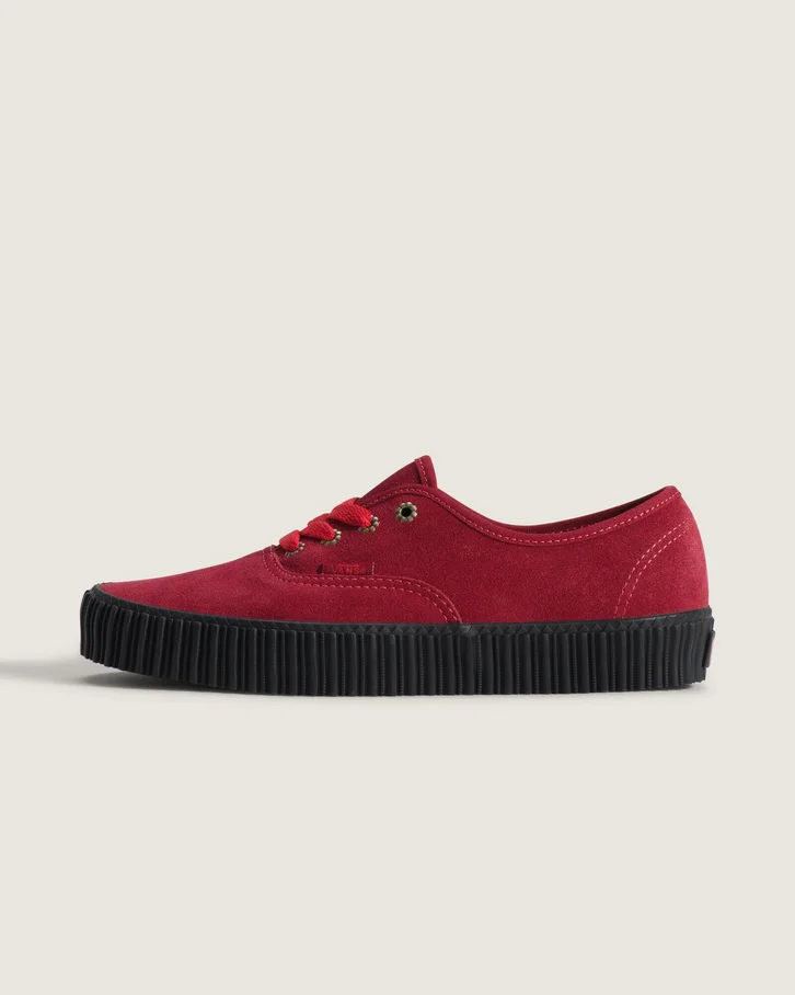 Tênis Authentic Creeper Flower Eyelet Bordeaux