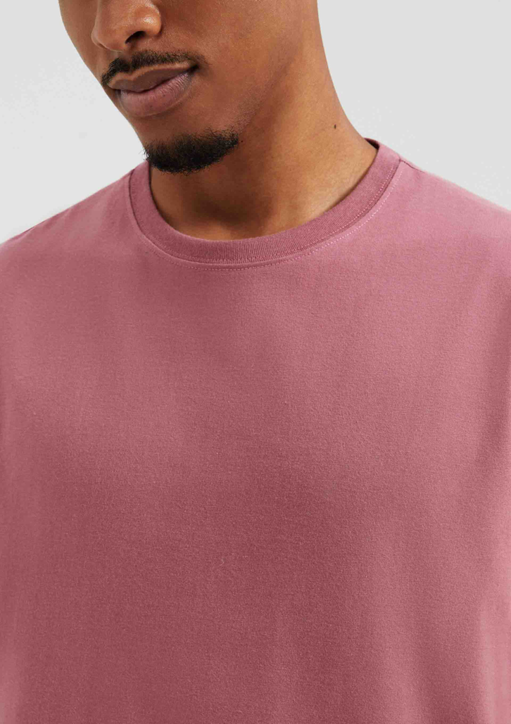 Camiseta Rosa Hering Básica Comfort Super Cotton