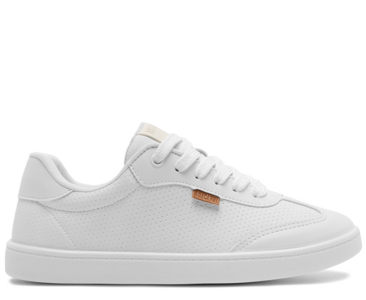 Tênis Detalhes Texturizados Na Lateral Branco | ZZ MALL